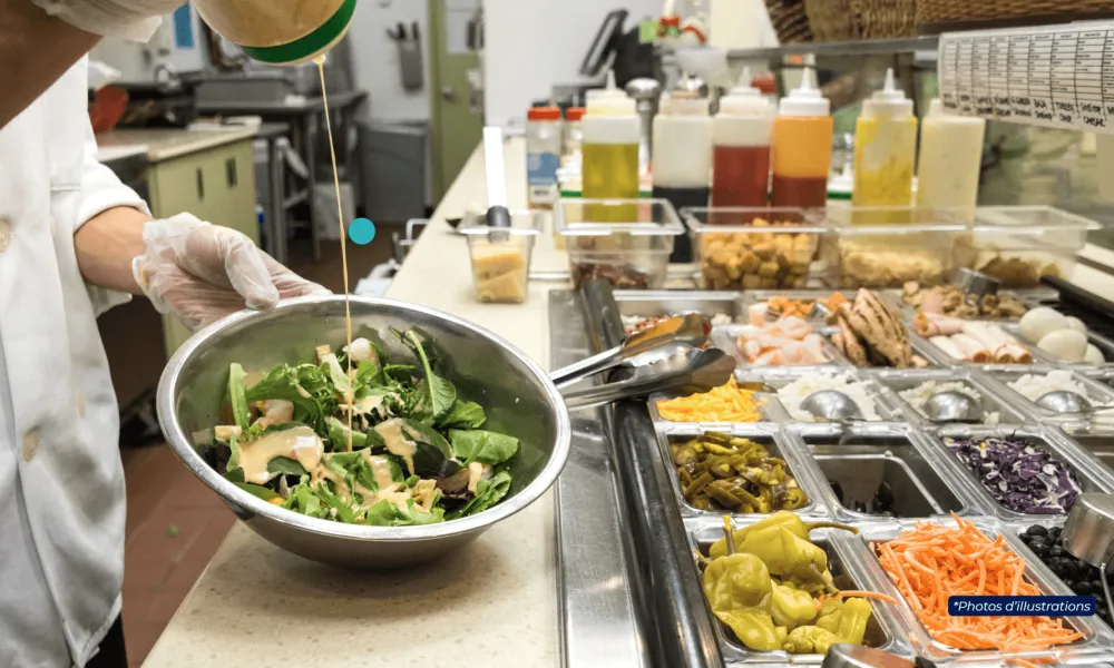Entreprise de restauration rapide de qualité avec un bar à salade en libre-service à Levallois-Perret (92)